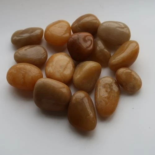 Yellow Polished Pebbles factory