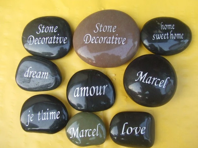Highly Customizable Engraved Pebbles: Engrave What You Want factory